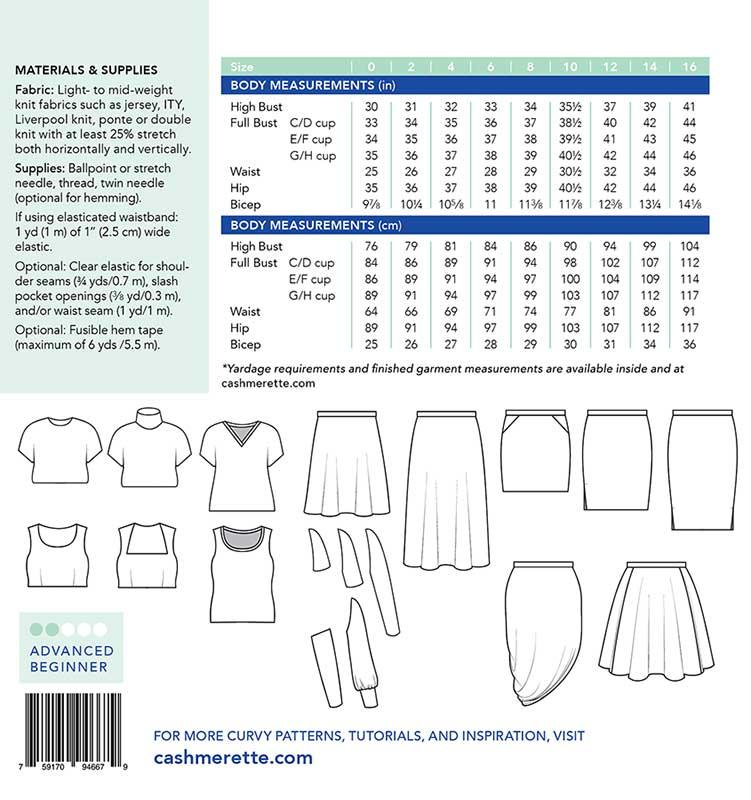 Grafton Dress, Top & Skirt Mix & Match Pack Pattern from Cashmerette