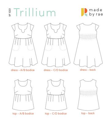 Trillium Dress Pattern from Made by Rae
