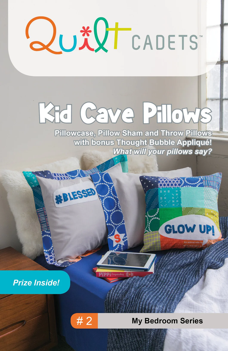 Kid Cave Pillows Pattern from Quilt Cadets/Latifah Saafir