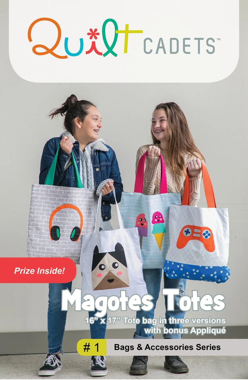 Magototes Totes Pattern from Quilt Cadets/Latifah Saafir