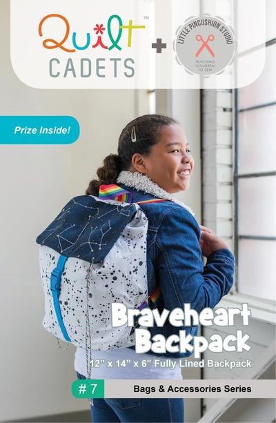 Braveheart Backpack Pattern from Quilt Cadets/Little Pincushion Studio
