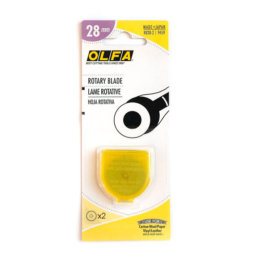  OLFA 9463 RB18-2 18mm Rotary Blades, 2-Pack, Silver : Arts,  Crafts & Sewing