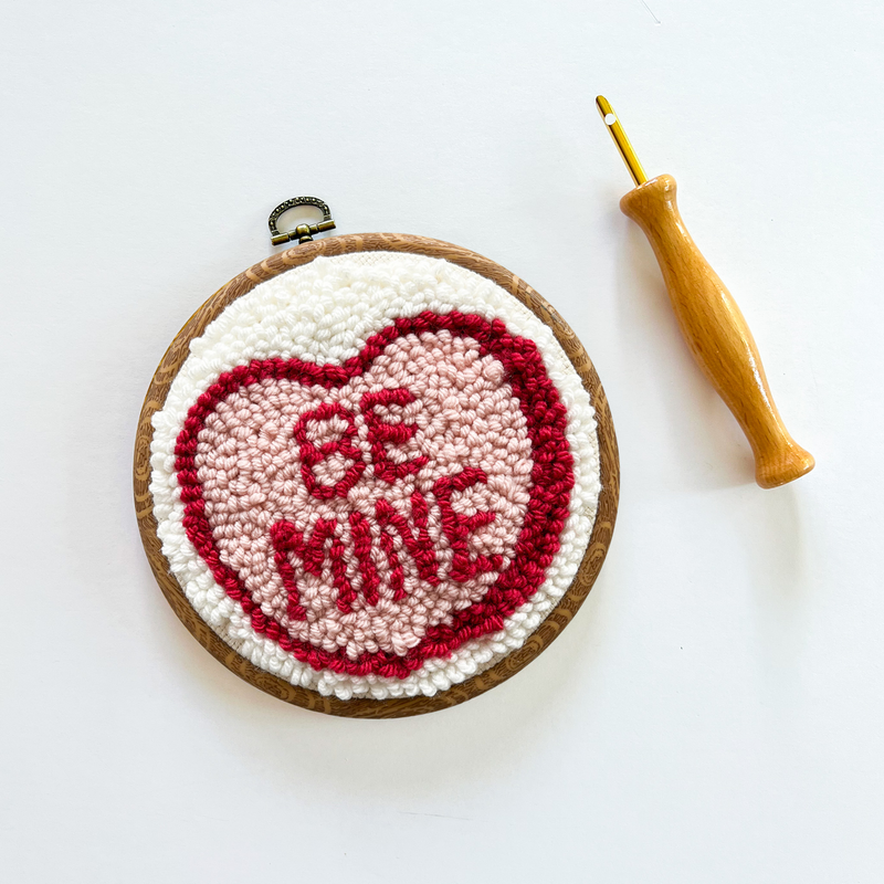 Be Mine Valentine Punch Needle Kit from Urban Acres