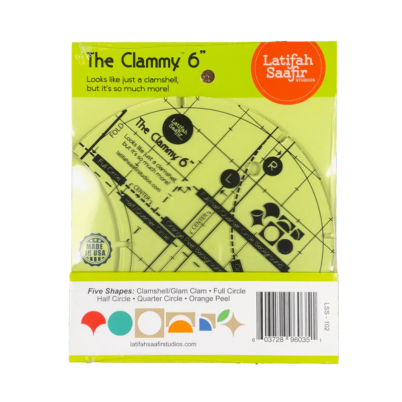 The Clammy 6" Ruler by Latifah Saafir Studios