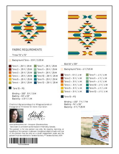 Grasslands Quilt Pattern by Taralee Quiltery
