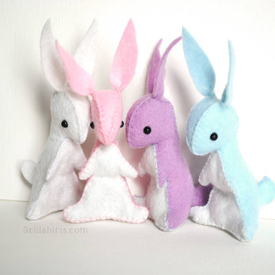 Bunny DIY Stuffed Animal Sewing Kit from DelilahIris Designs