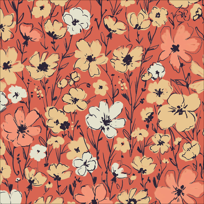 PRIMROSE Double Gauze, Canyon Blooms collection by Cloud 9 Fabrics