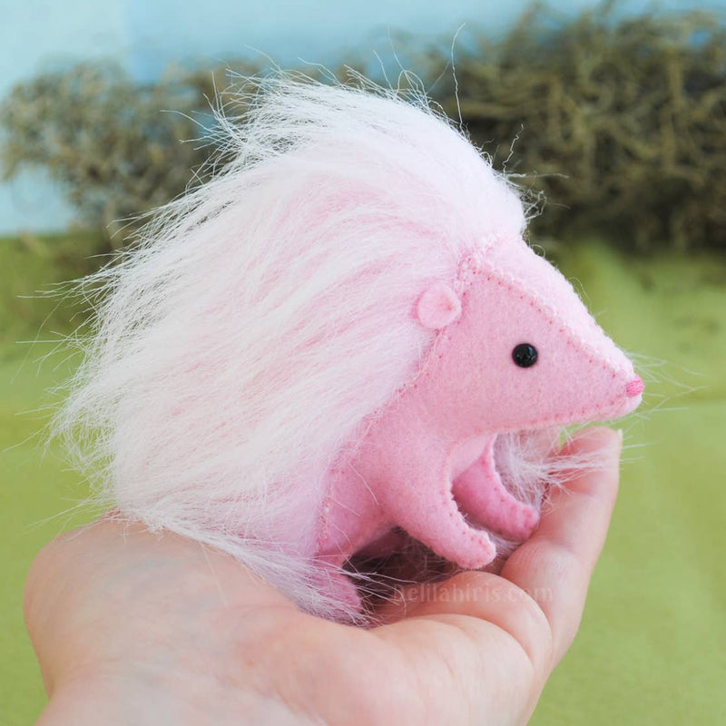 Hedgehog DIY Stuffed Animal Sewing Kit from DelilahIris Designs