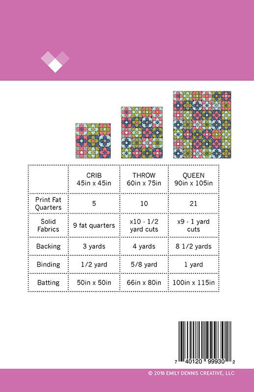 Geo Gems by Emily Dennis of Quilty Love