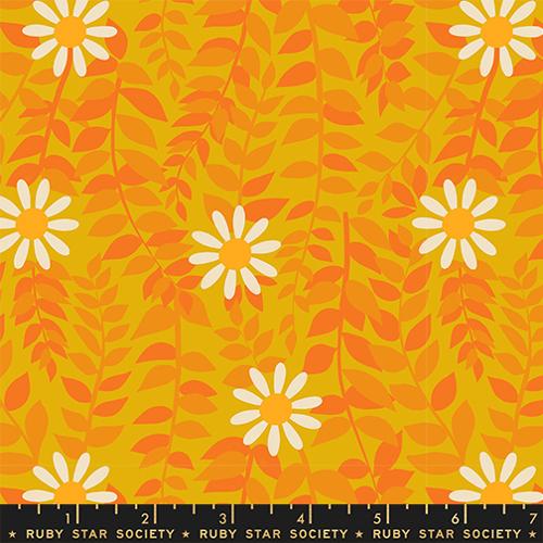 GOLDENROD, Daisies from Flowerland by Melody Miller for Ruby Star Society