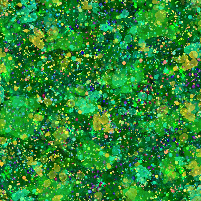 SPLATTER GREEN Hip Hop collection from Oasis Fabrics