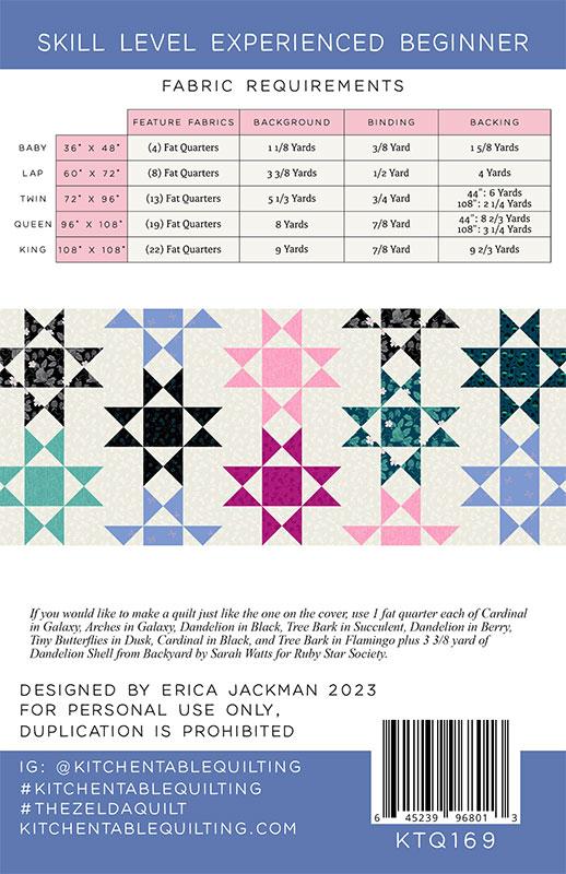 The Zelda Quilt Pattern from Kitchen Table Quilting