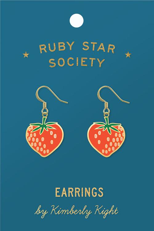 Strawberry Earrings by Rashida Coleman-Hale for Ruby Star Society