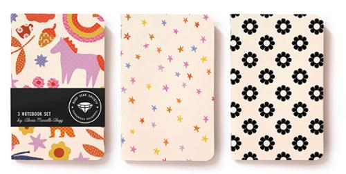 Meadow, 3 Notebook Set by Alexia Marcelle Abegg for Ruby Star Society