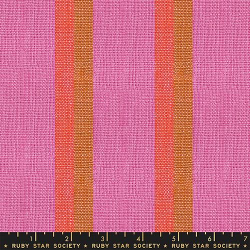 PINK 16" Apron Stripe, Jolie Toweling by Alexia Abegg, Ruby Star Society (16" wide)