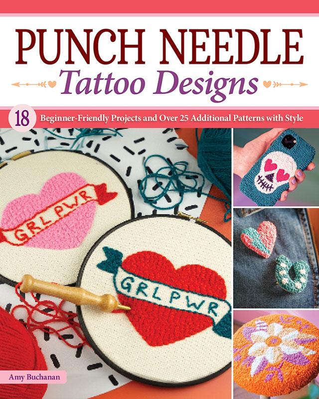 Punch Needle Tattoo Designs Book by Amy Buchanan