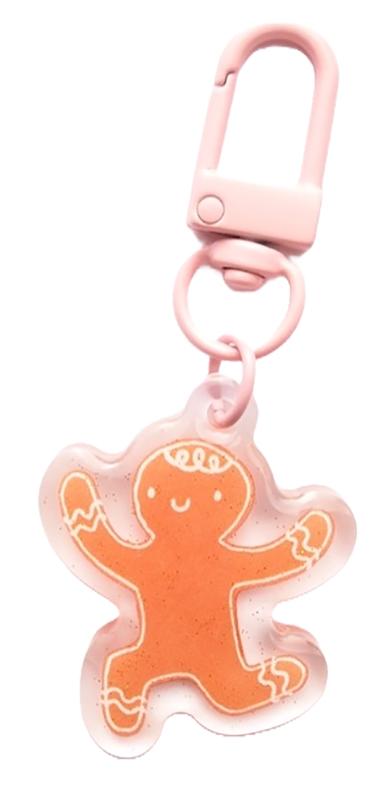 Gingerbread Man Zipper pull by Lizzy House