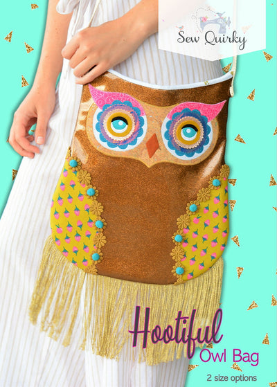 Hootiful Owl Bag Pattern from Sew Quirky