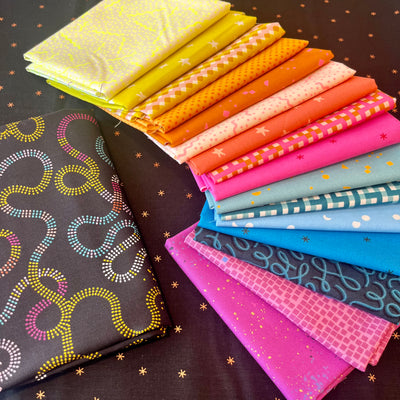 Radical Fizzy Stars Quilt Kit Bundle from Stitch Mode Quilts x Beehive Craft Studio