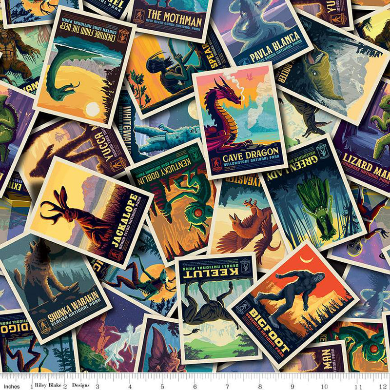 MULTI Postcard Toss, Legends of the National Parks by Anderson Design Group for Riley Blake Designs