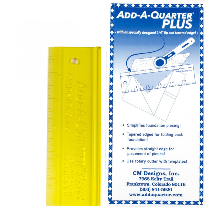 Add-A-Quarter Plus 6" Ruler from CM Design