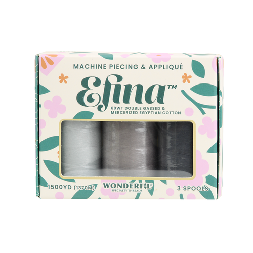 MOONSTRUCK Efina Wonderfil 60wt Egyptian cotton thread for machine piecing and appliqué