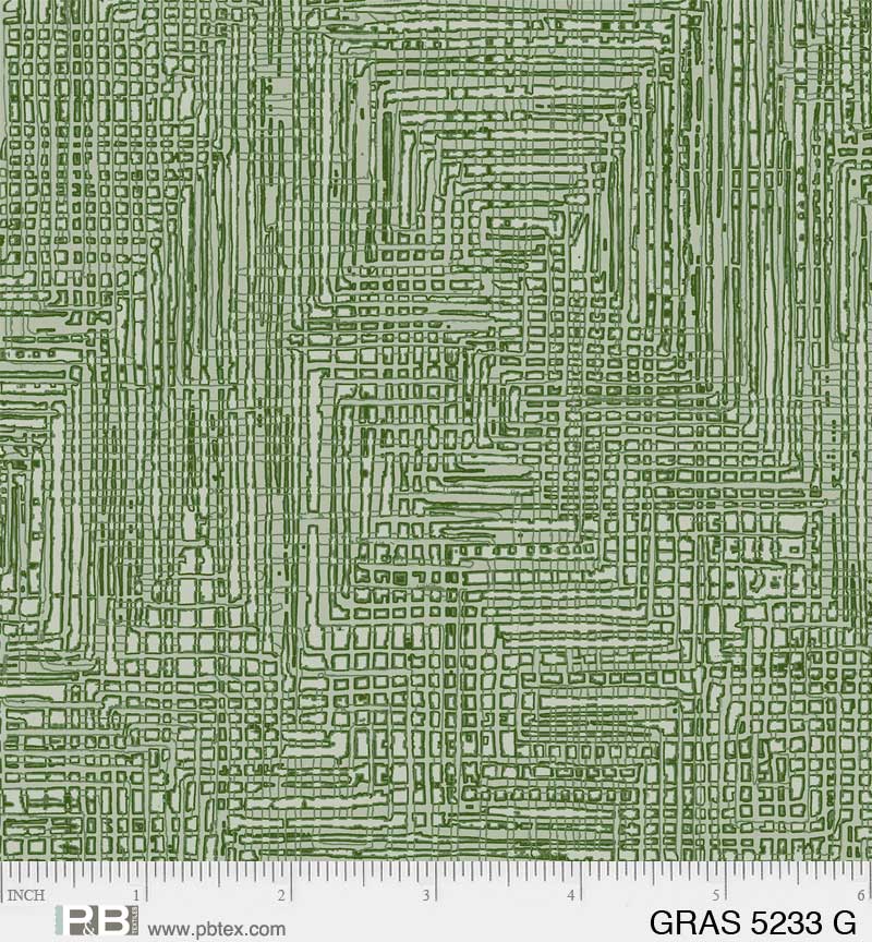 GREEN Grasscloth Grass Roots from P&B Textiles