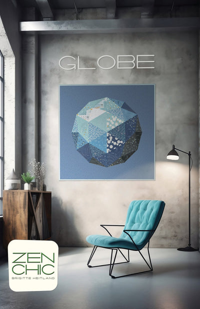 Globe by Zen Chic Quilt Kit, top fabrics + pattern