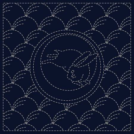 Indigo Sashiko Cloth from QH Textiles Pty, Ltd.