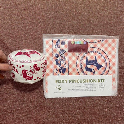 Foxy Pincushion Kit designed by Atelier Redbud