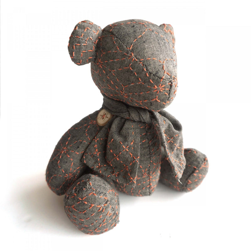 Little Sashiko Teddy Bear from QH Textiles Pty, Ltd.