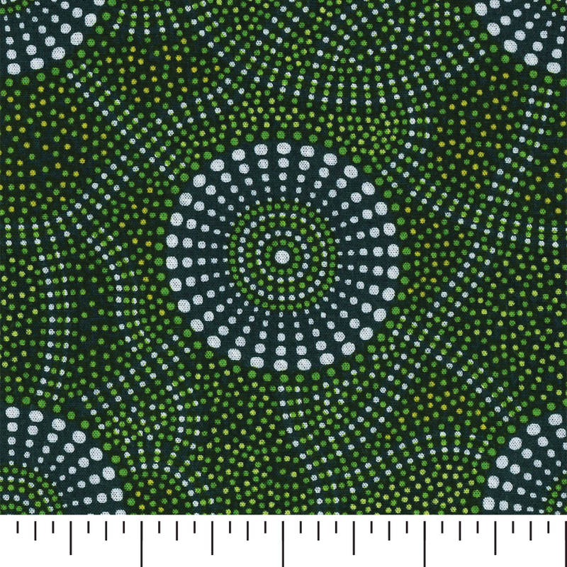 GREEN Kangaroo Path 2 Rayon by Roseanne Morton, M&S Textiles Australia