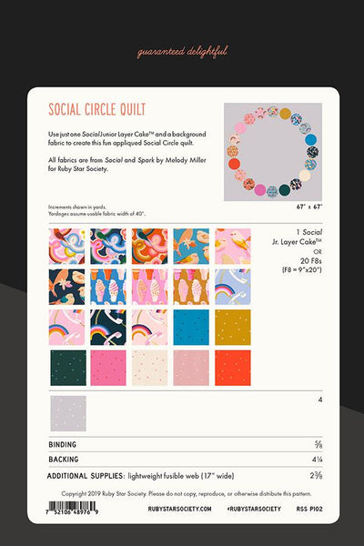 Social Circle Quilt Pattern from Melody Miller of Ruby Star Society