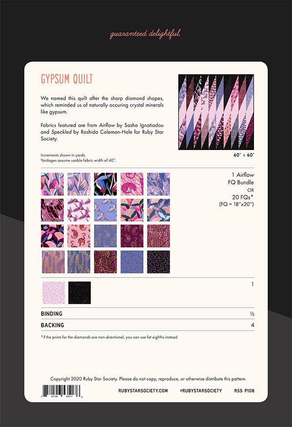 Gypsum Quilt Pattern by Rashida Coleman-Hale of Ruby Star Society