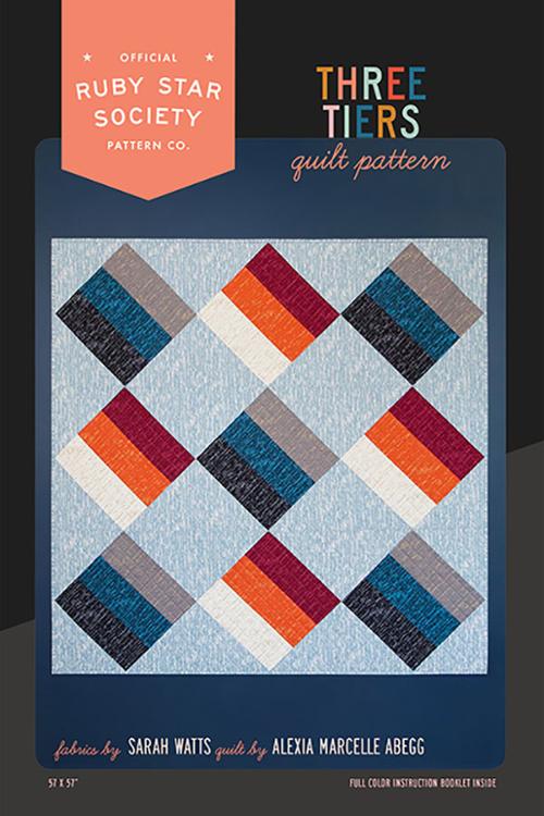 Three Tiers Quilt Pattern from Alexia Marcelle Abegg of Ruby Star Society