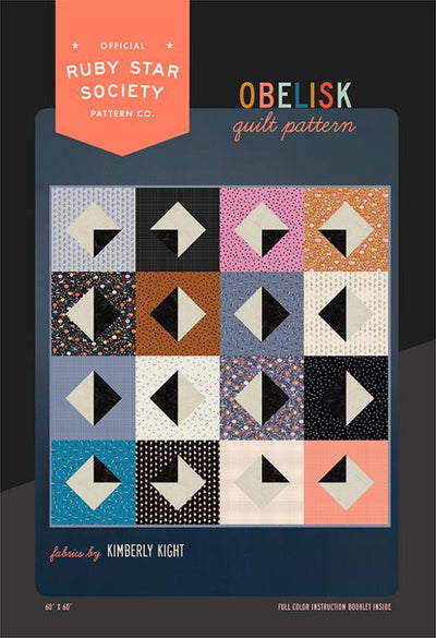 Obelisk Quilt Pattern by Kimberly Kight of Ruby Star Society