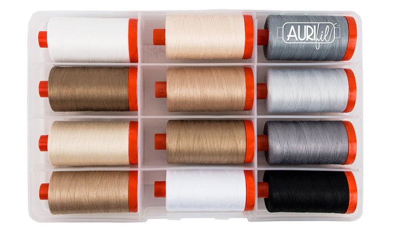 Aurifil 50wt Cotton Thread - 12ct Collections