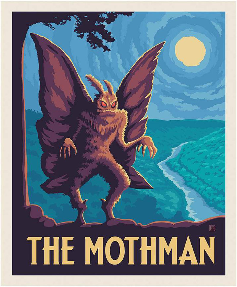 The MOTHMAN Panel, Legends of the National Parks by Anderson Design Group for Riley Blake Designs