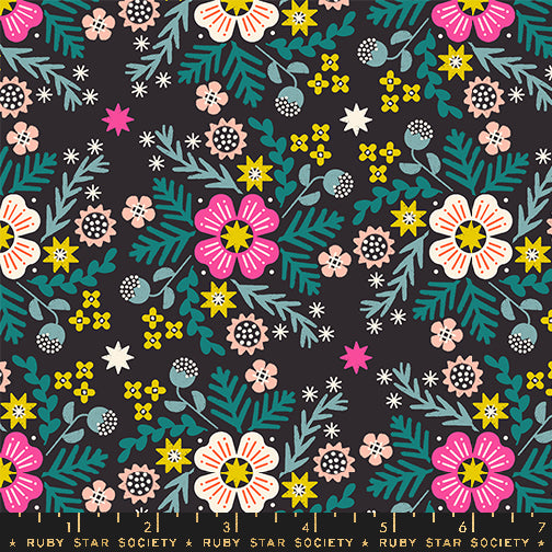 SOFT BLACK Wildflower from Pivot by Rashida Coleman-Hale for Ruby Star Society