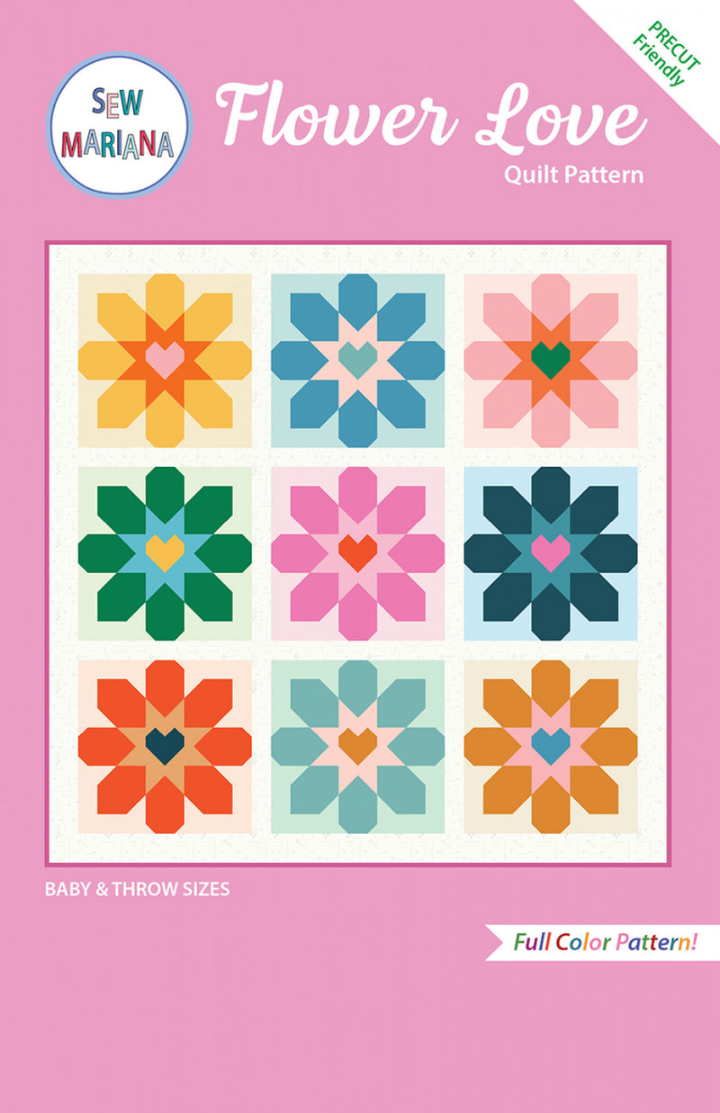 Flower Love Quilt Pattern from Sew Mariana