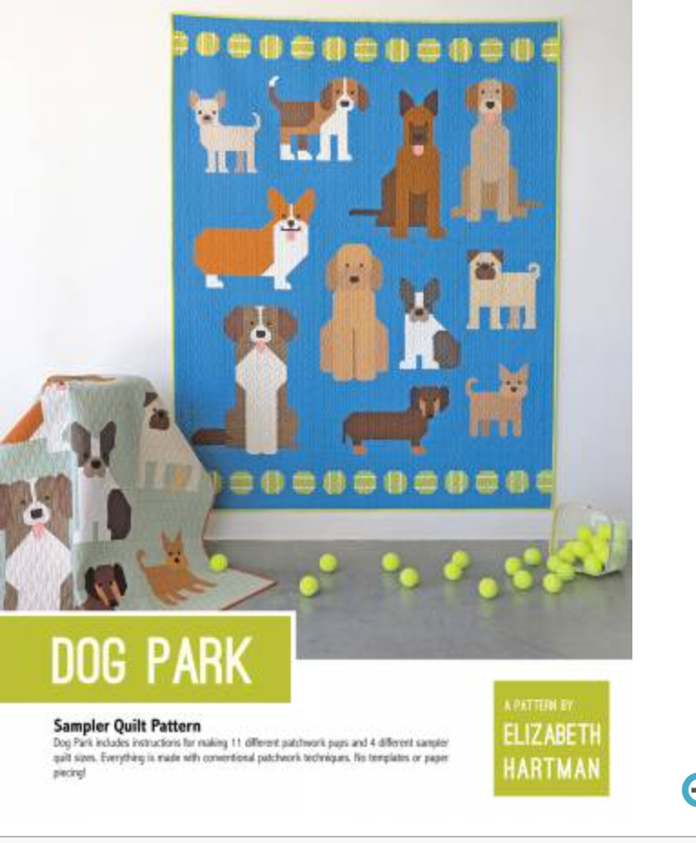 Dog Park by Elizabeth Hartman quilt pattern