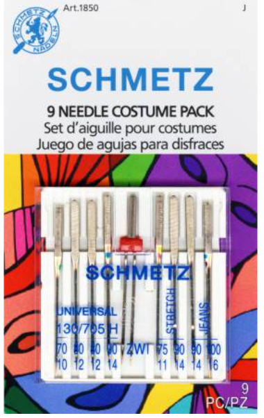 Schmetz 9 needle costume & cosplay pack Assorted sizes