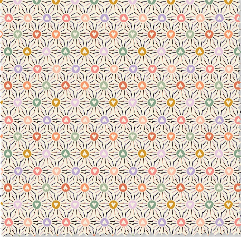 SUNSHINE & LOVE- Love in Bloom collection- Felicity Fabrics