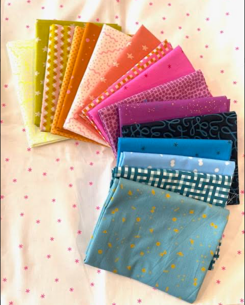 Radical Fizzy Stars Quilt Kit Bundle from Stitch Mode Quilts x Beehive Craft Studio