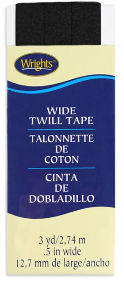 Wrights 1/2" twill tape 3 yards