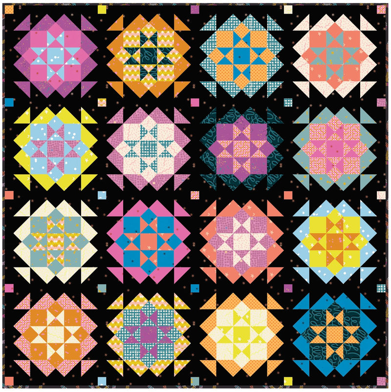 Radical Fizzy Stars Quilt Kit Bundle from Stitch Mode Quilts x Beehive Craft Studio