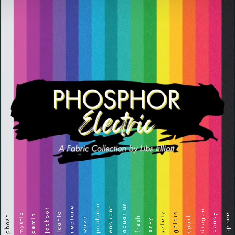 Fat Quarter Bundle, Phosphor Electric by Libs Elliott, Andover