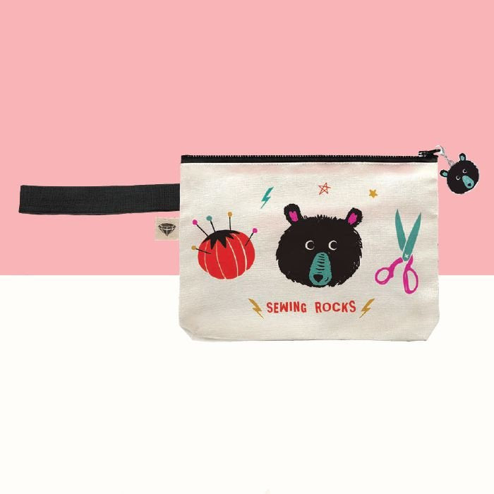 Teddy and the Bears Sewing Rocks Pouch