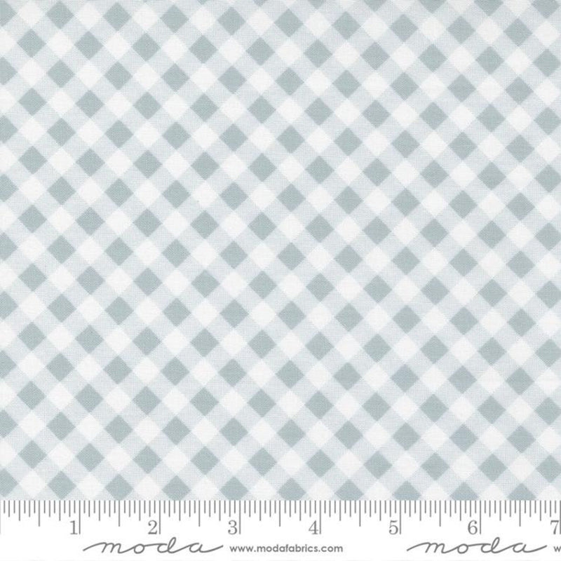 SMOKEY BLUE Gingham, Country Rose by Lella Boutique for Moda