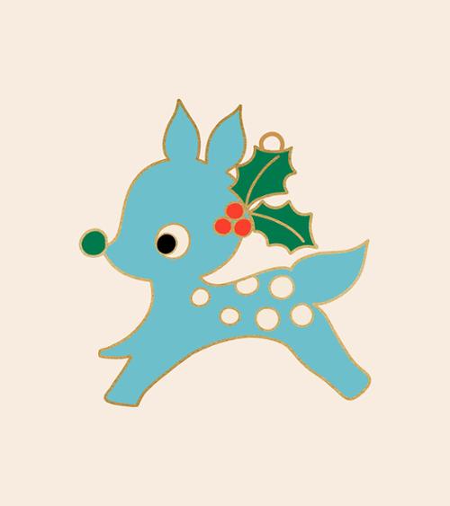 Little Deer Ornament by Melody Miller for Ruby Star Society